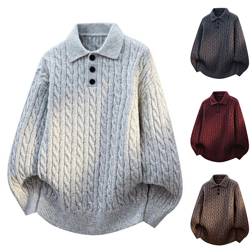 Twisted collar sweater