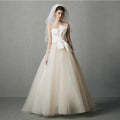Elegant Satin Wedding Dress for Pregnant Women