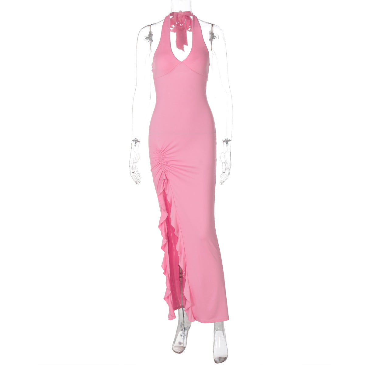 Womens Halterneck Long Dress