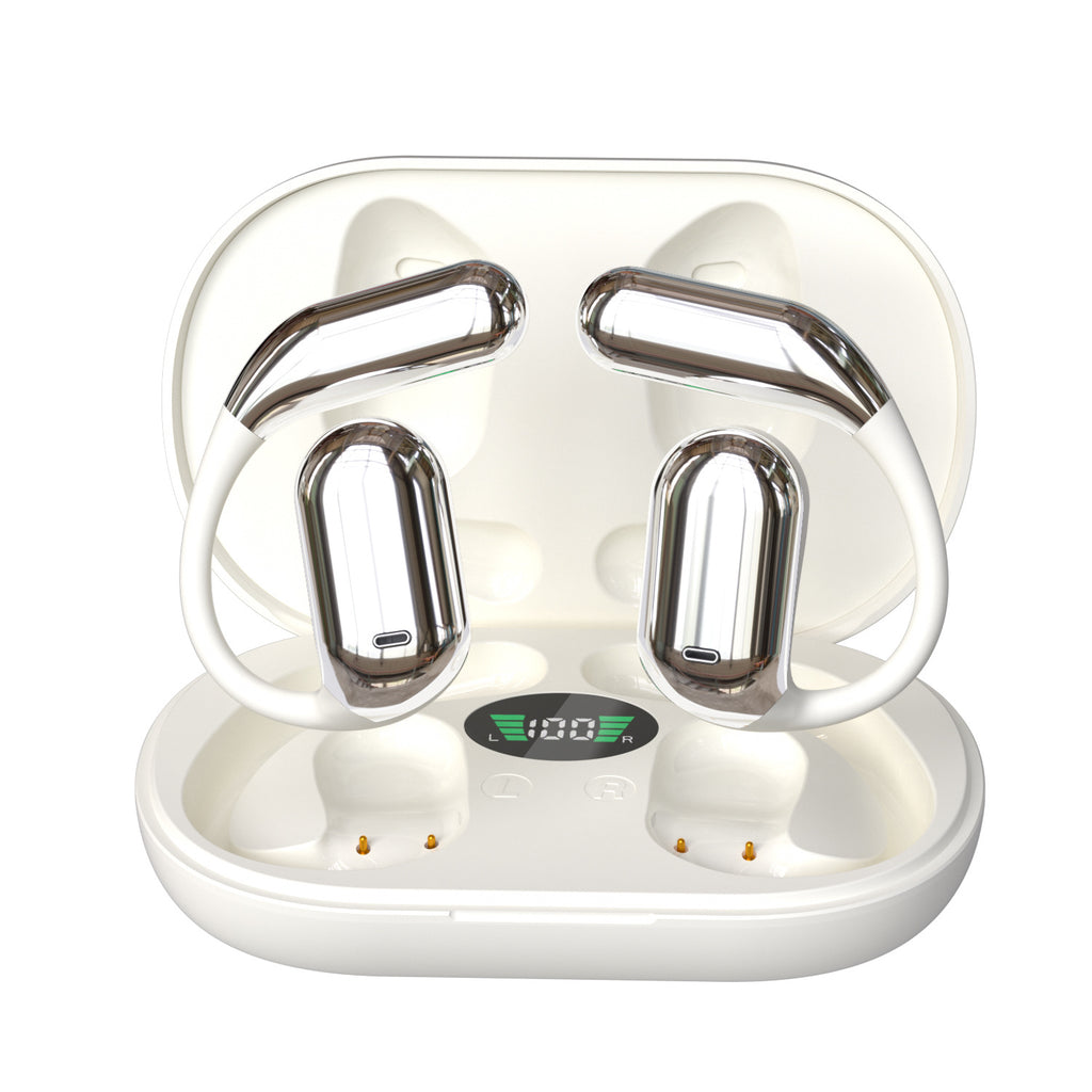 Open-Ear Wireless Bluetooth Headphones with AI Translation