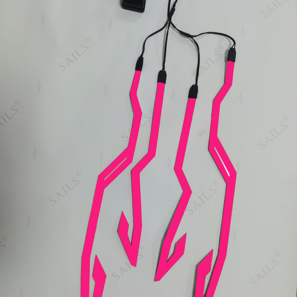 Self-Adhesive EL Motorcycle Helmet Light Strip Decoration Strip