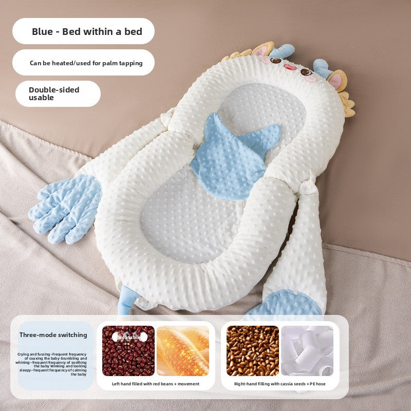 Baby Anti-Jump Soothing Bed with Slope Pad