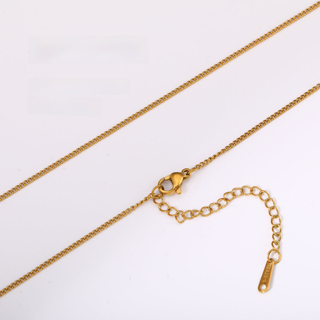 Versatile Braided Chain and Blade Necklace