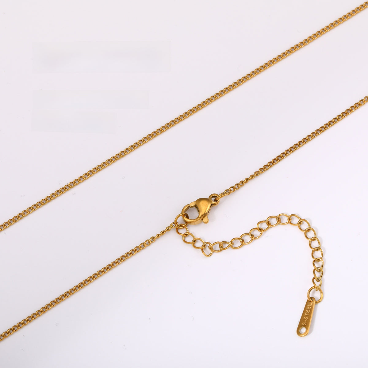 Versatile Braided Chain and Blade Necklace