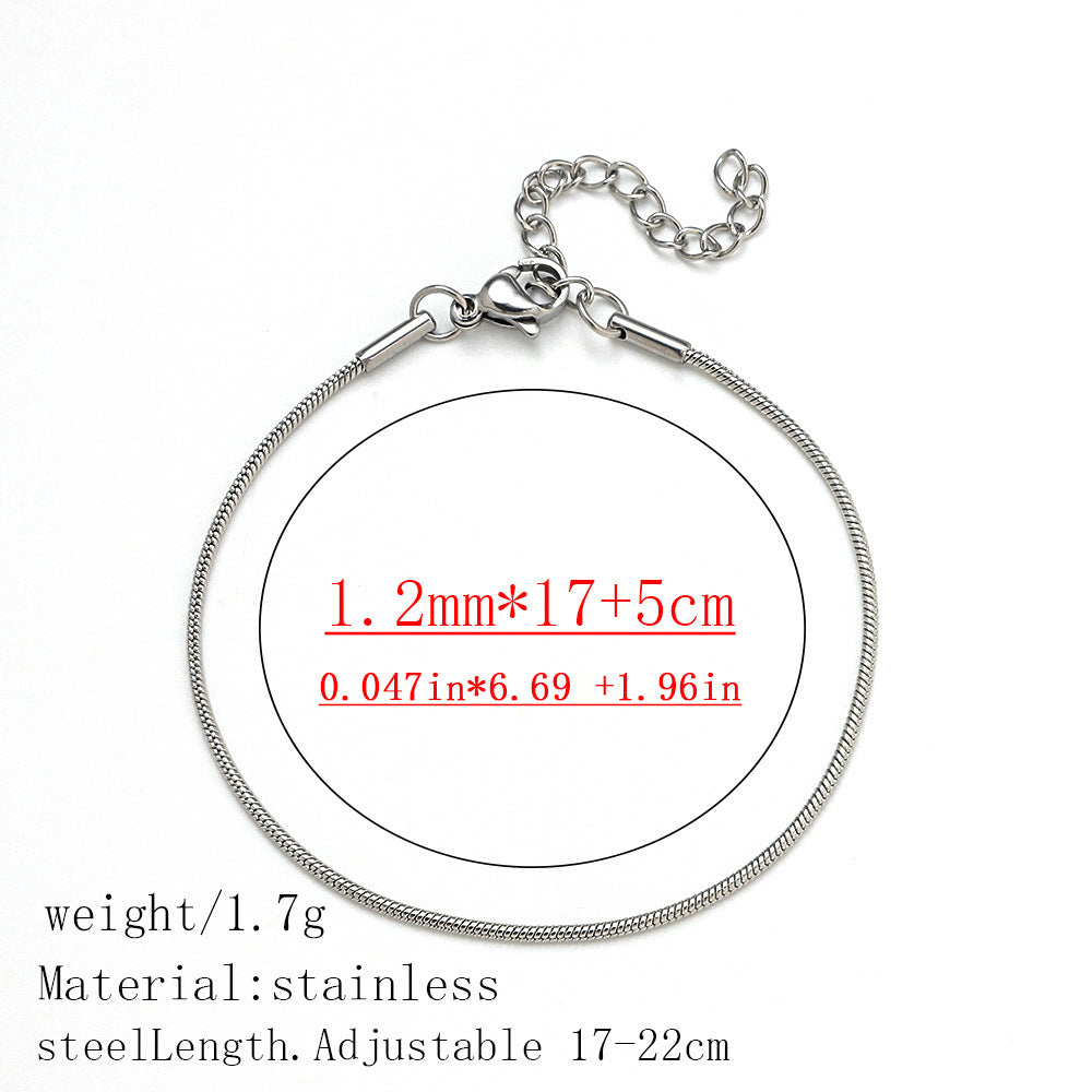 316L Titanium Steel Bracelet Waterproof Hypoallergenic Gold Plated Chain Jewelry for Men Women Unisex Fashion Accessories