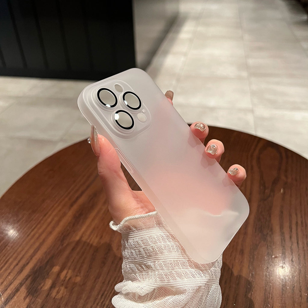 Ultra-thin matte phone case, minimalist