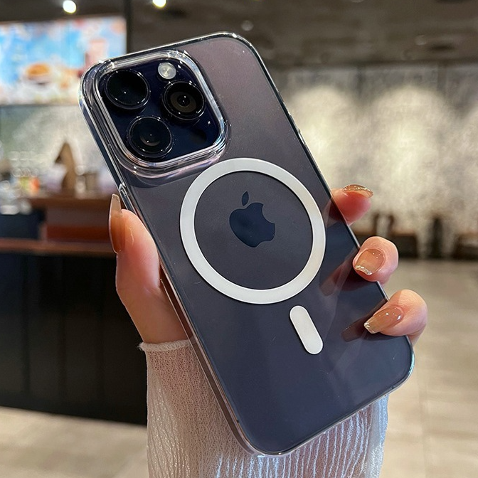 Magnetic Transparent Phone Case for iPhone