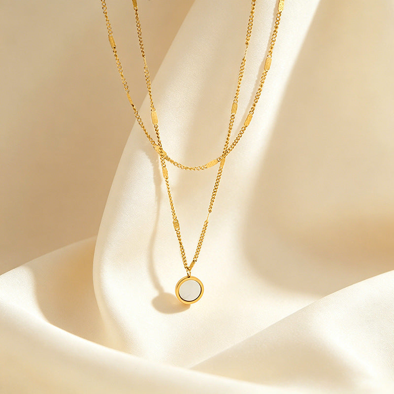 Round Stainless Steel Chain Clavicle Chain