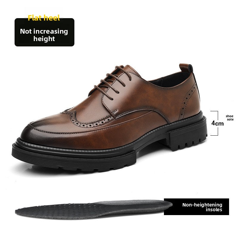 Inner Height Increase of 9cm Casual Groom Wedding Shoes