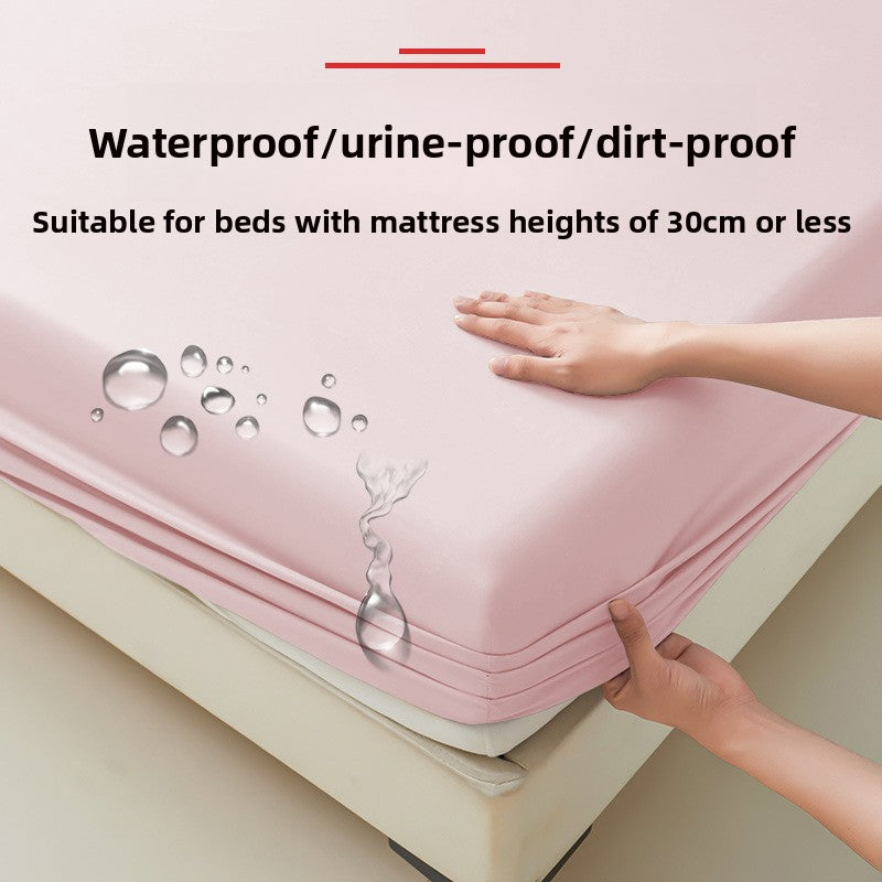 Waterproof fitted sheet for home use