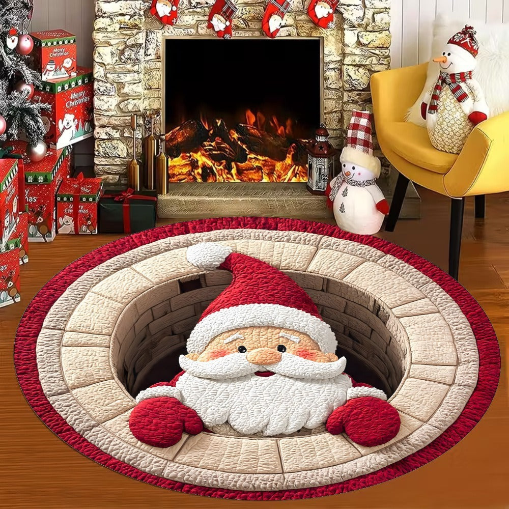 Halloween Christmas Round Carpet