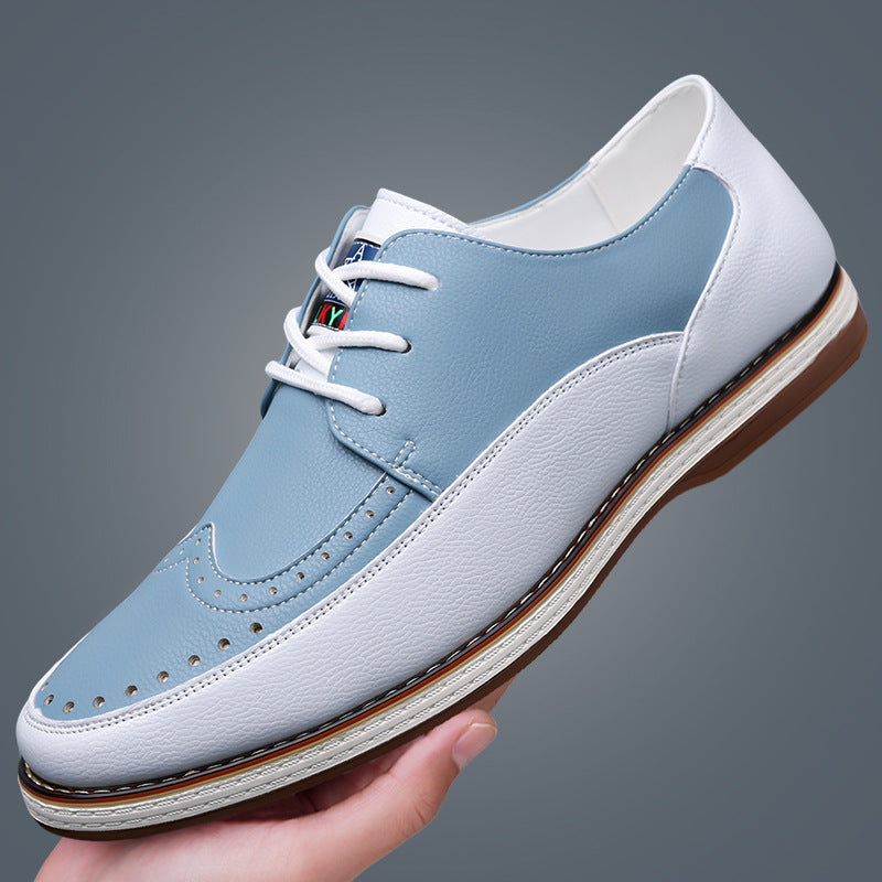 Men's Business Casual Chelsea Boots with Lace-Up