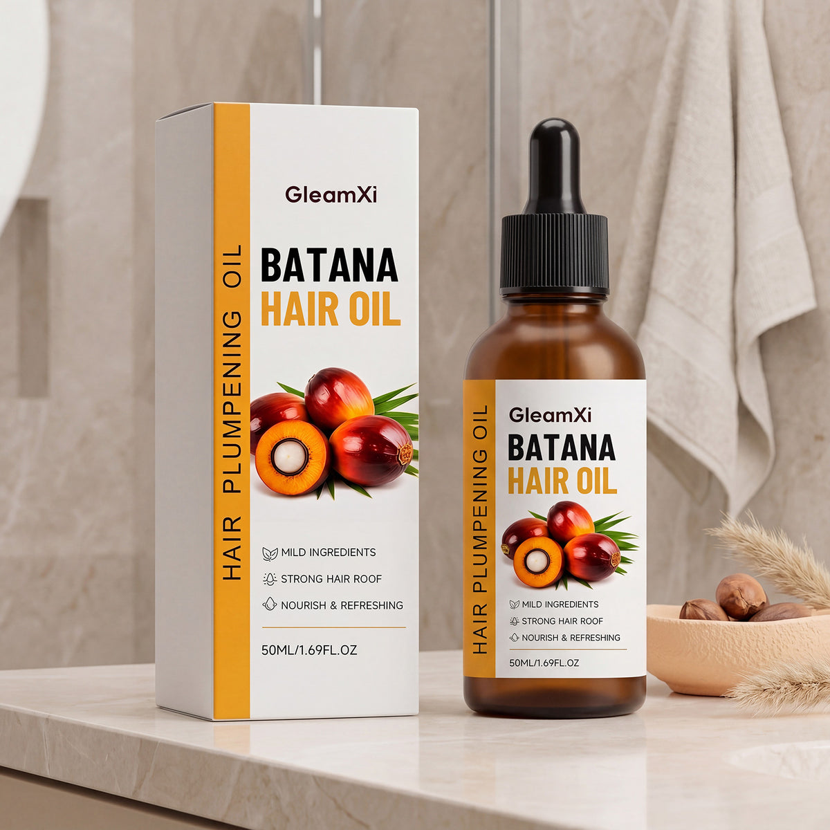 Plant-based hair care essential oil