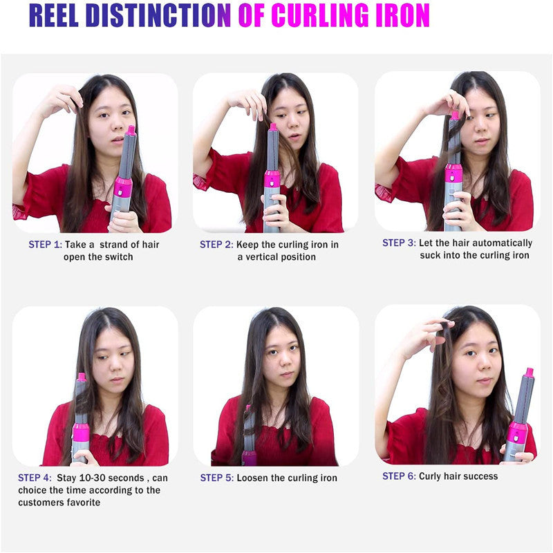 Multi-Function Hair Styler with Automatic Suction