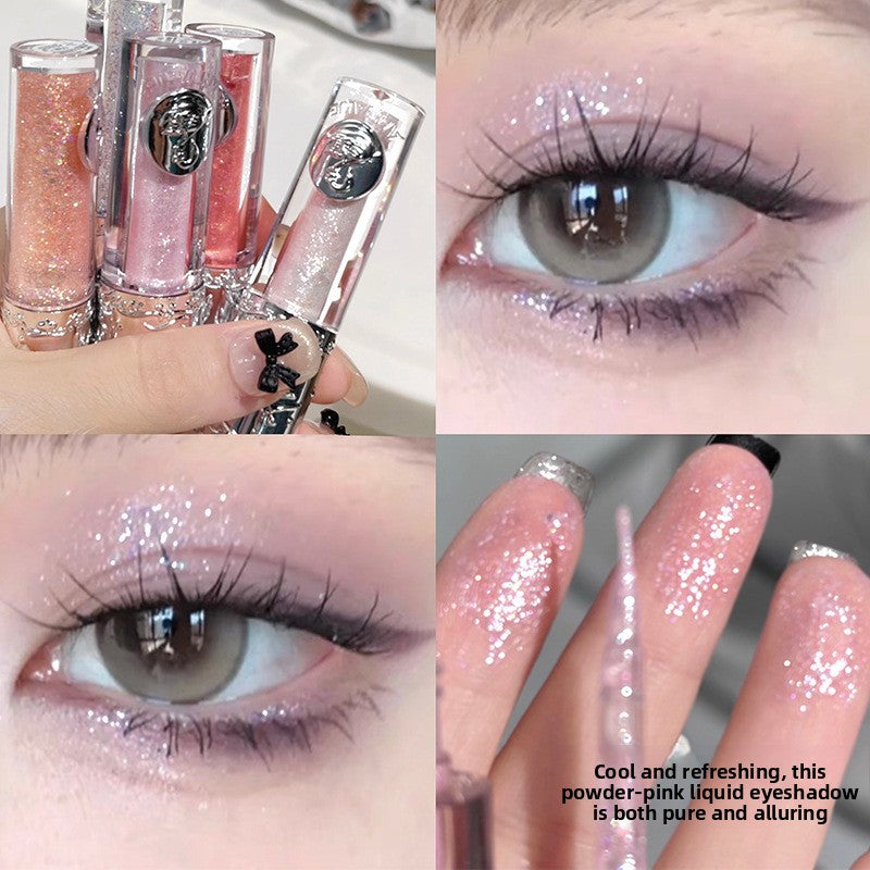 Shimmering single-color liquid highlight eyeshadow