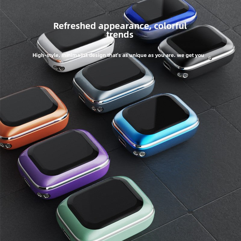 Sliding Cover Bluetooth Earphones with Touch Display