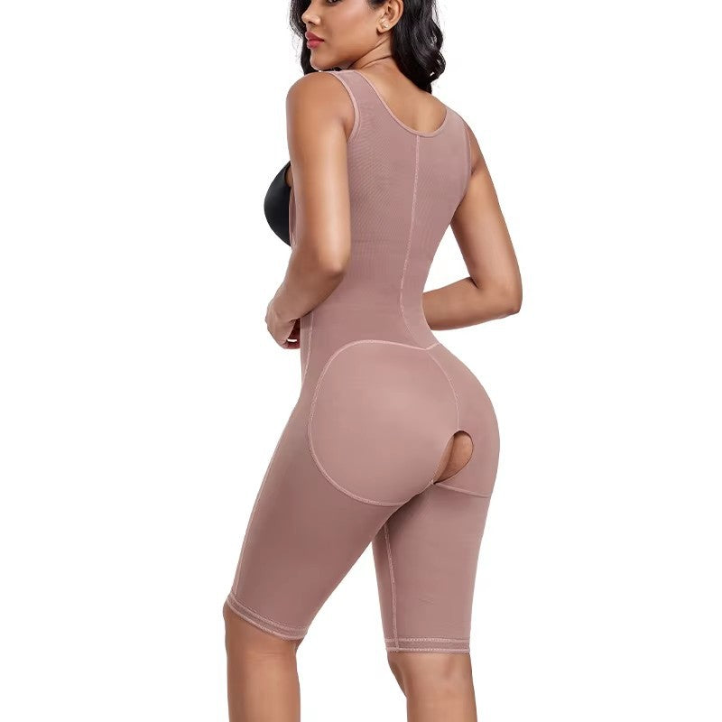 Ladies' full-body shaping and buttock lifting fitness garment