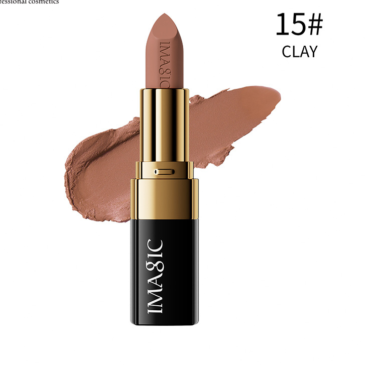 Black tube gold ring matte matte matte face lipstick
