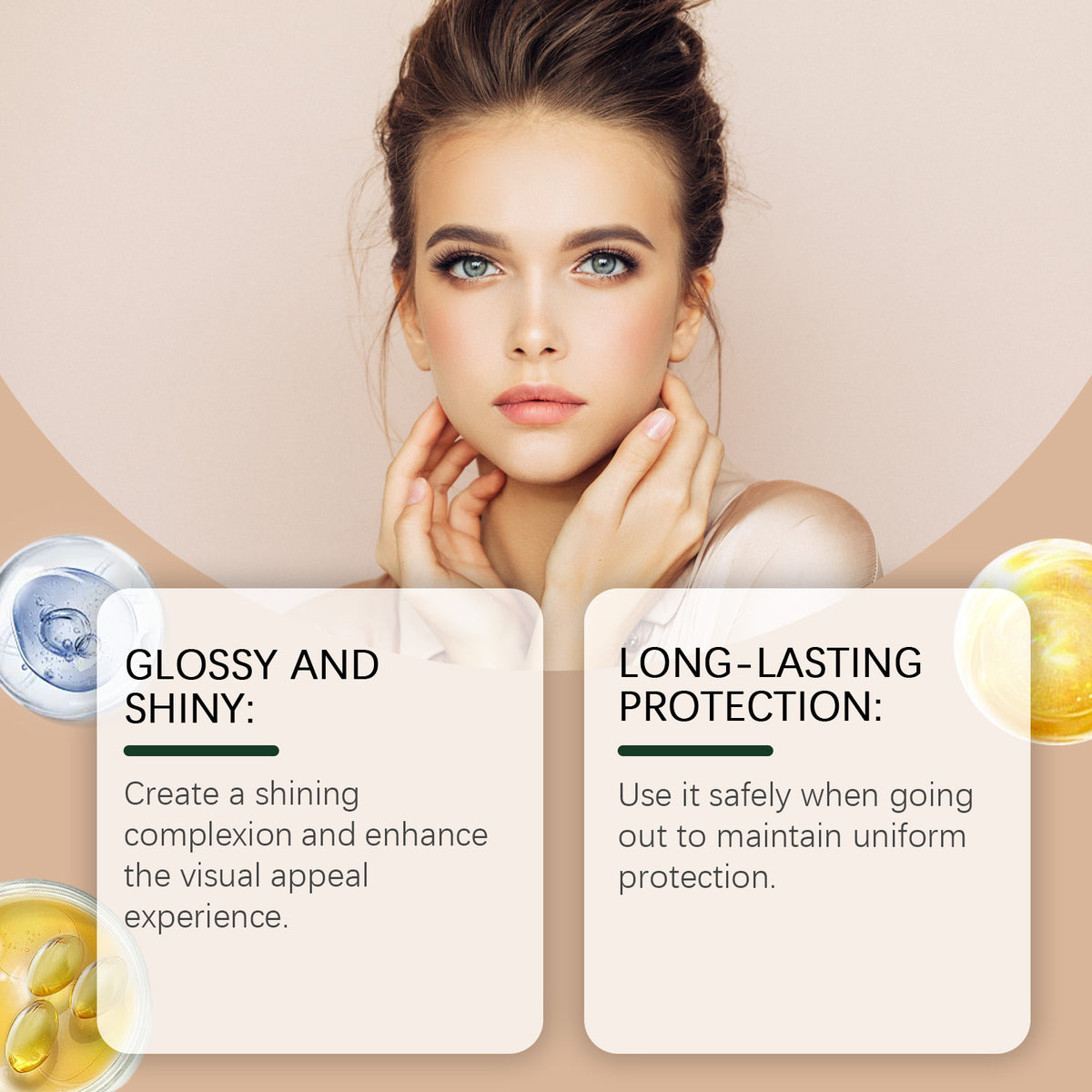Coconut Glitter Protective Oil Moisturizing Non-Greasy