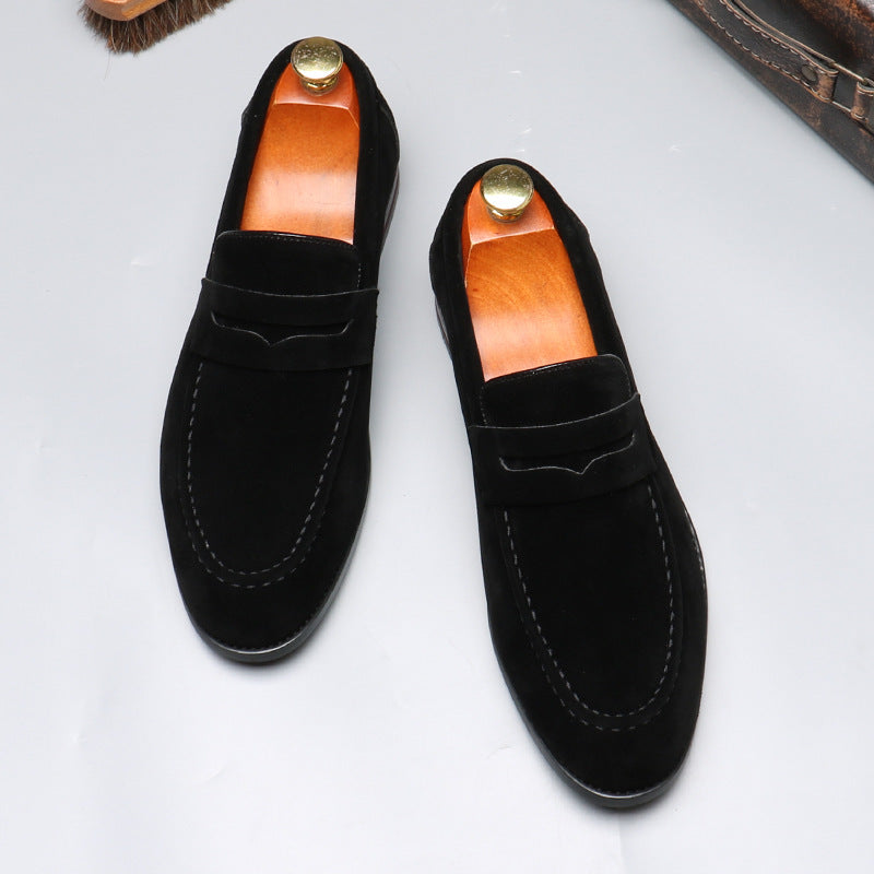 Classic Solid Color Slip-On Loafers