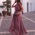 Sleeveless Floral Print Two-Piece Set