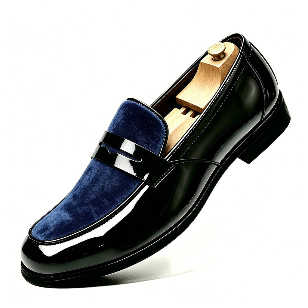 Mens Slip On Loafers Business Casual Leather Shoes