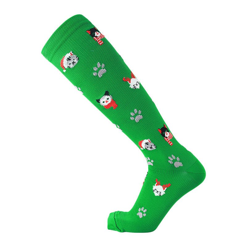 Christmas Compression Socks with Festive Designs