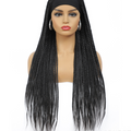 Long Curly Synthetic Hair Wig with Side Bangs