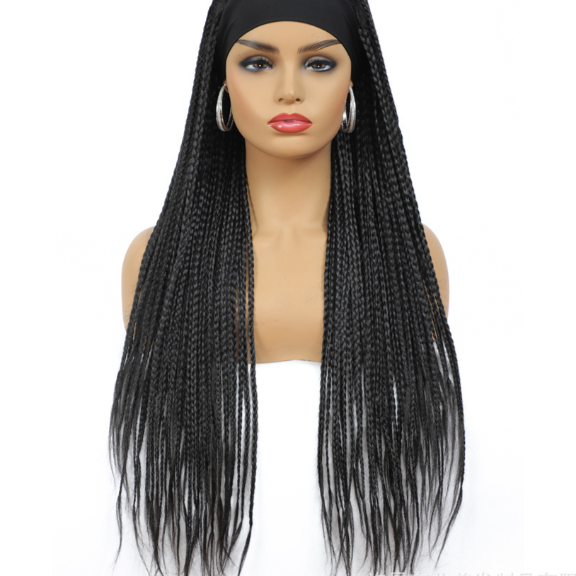 Long Curly Synthetic Hair Wig with Side Bangs