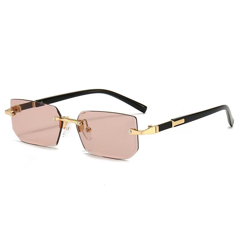 Frameless Metal Sunglasses UV400 Protection