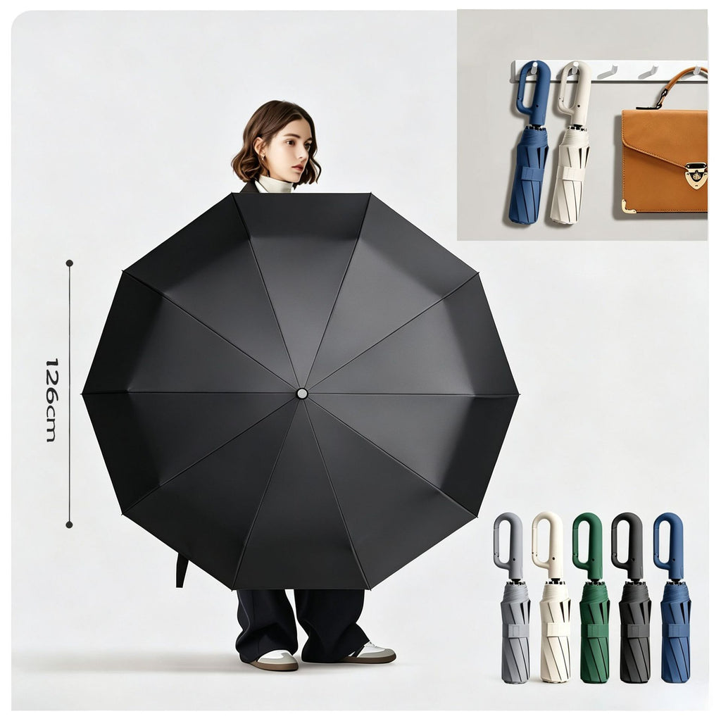 Fully Automatic Umbrella with Ring Handle