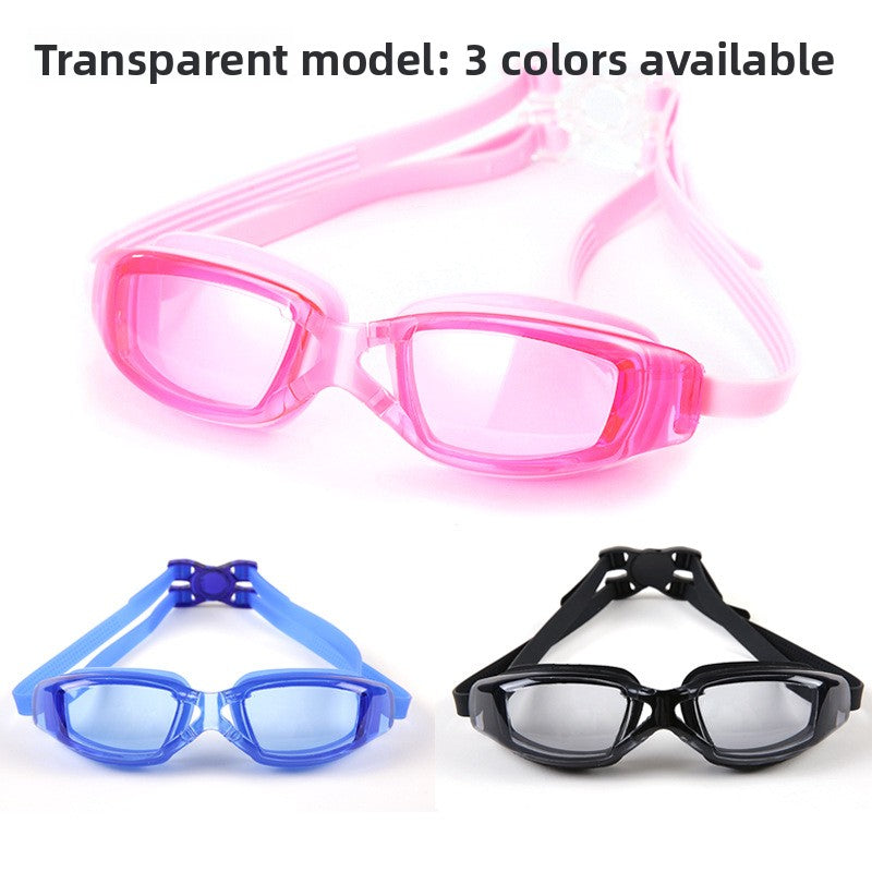 Swimming Goggles Large Frame HD Waterproof Anti-Fog
