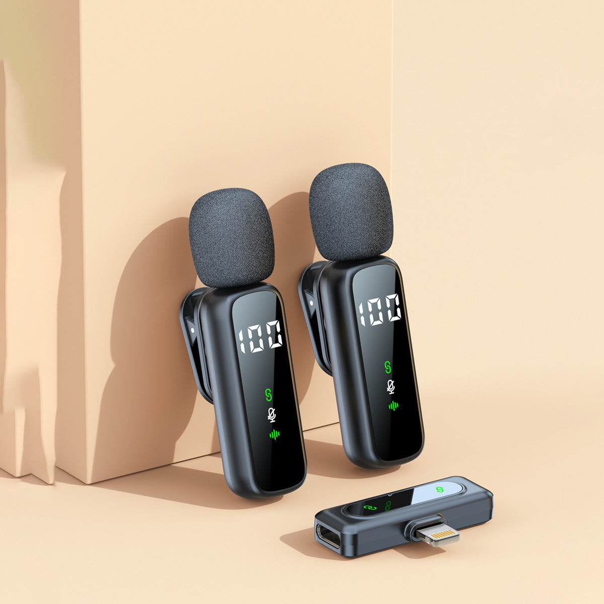 Wireless lapel microphone