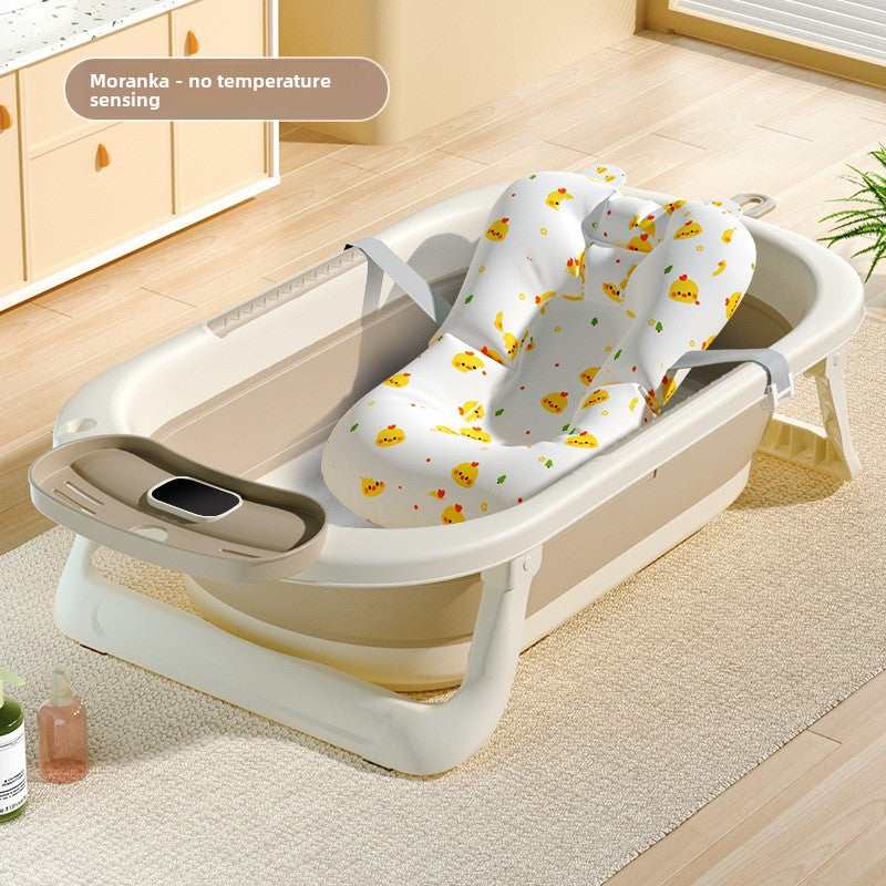 Temperature Sensing Baby Bathtub with Foldable Design