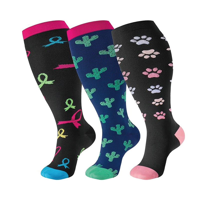 Thickened and oversized compression stockings