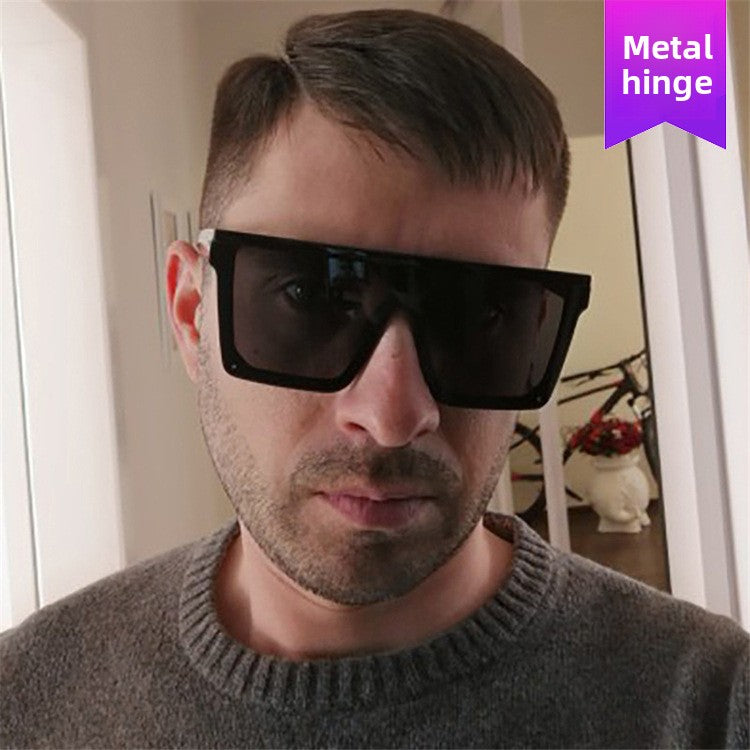 Purple Retro Square Frame Sunglasses