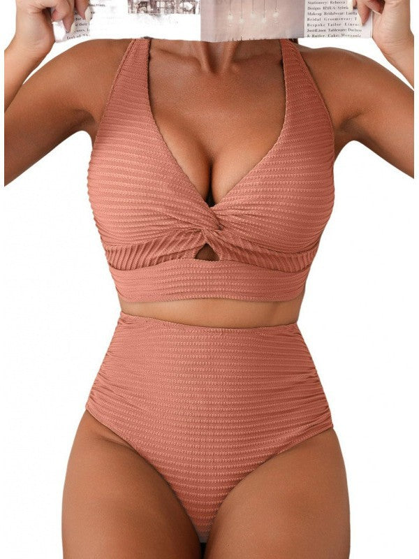Womens Ribbed Bikini Swimsuit