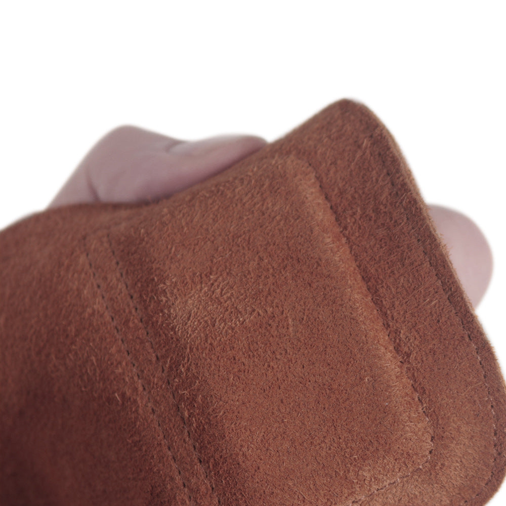 Cowhide Palm Protection Gym Hand Guards, Non-slip and Wear-resistant Wrist Supports for Deadlifts and Grip Enhancement