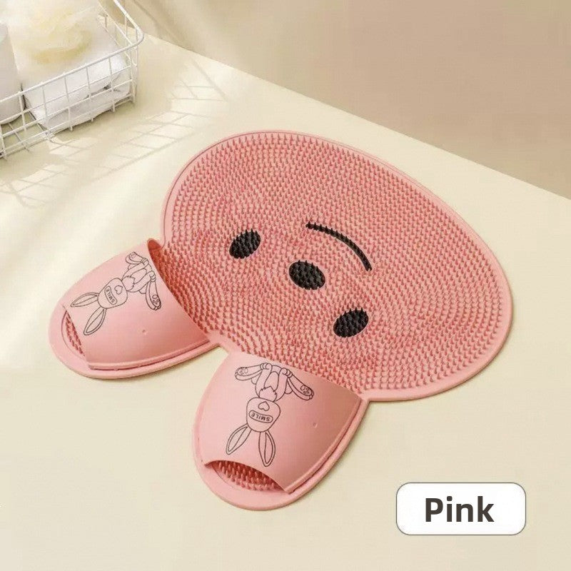 Rabbit Foot Scrub Bath Mat