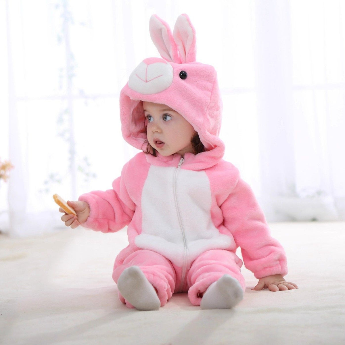 Animal Print Baby Romper Long Sleeve Jumpsuit