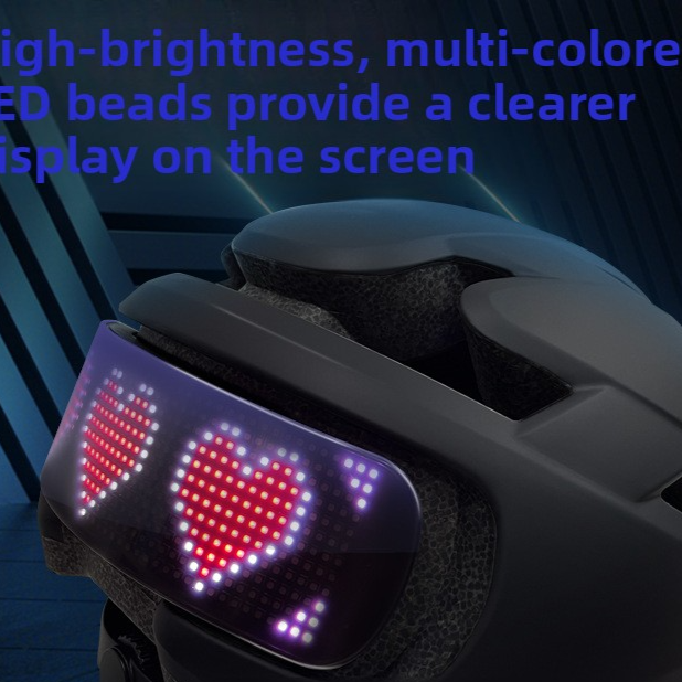 Outdoor LED cycling helmet