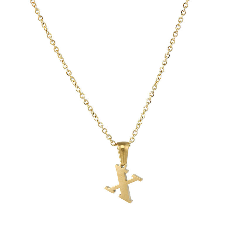Alphabet Pendant Necklace