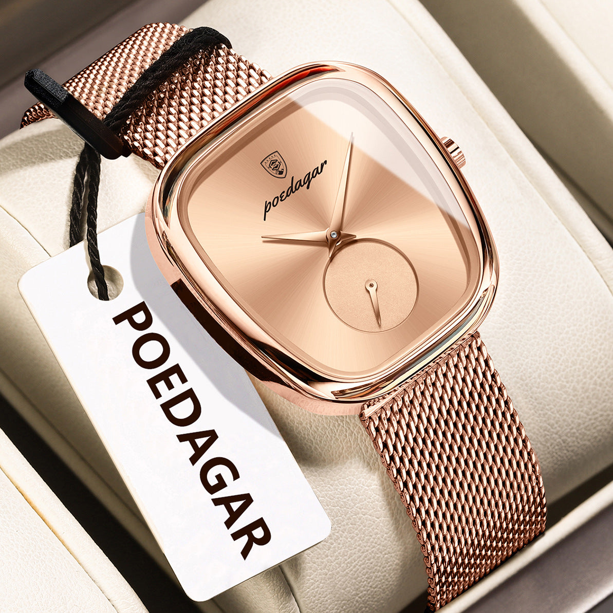 Fashion Quartz Women's Watch with Stainless Steel Mesh Strap