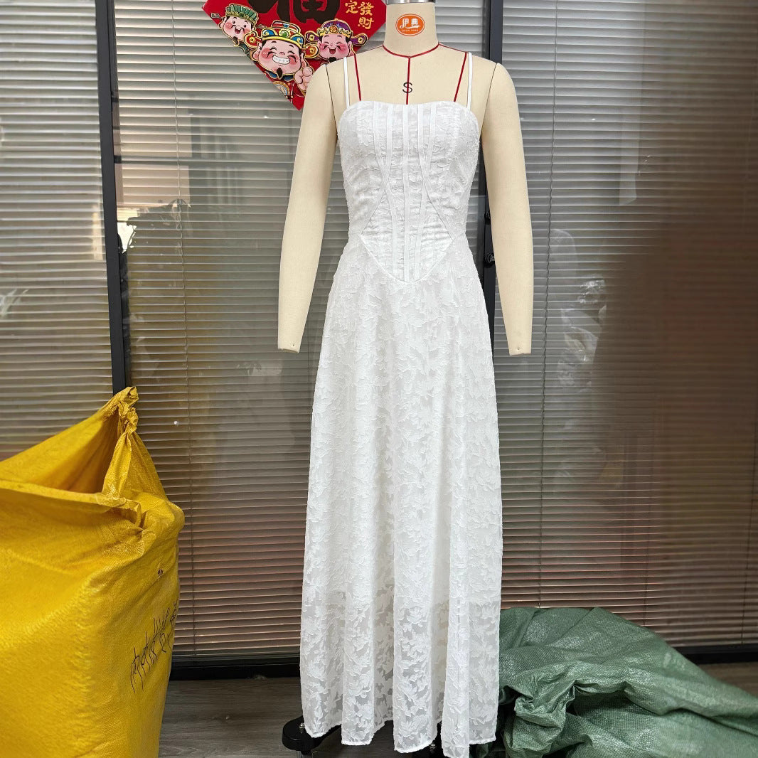 Elegant Backless Chiffon Evening Dress