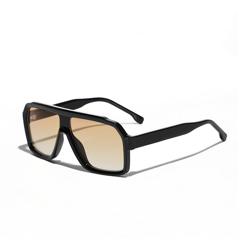 New Y2K Style Cool Square New Retro Rim Sunglasses Men's TR90 Sunglasses Women's Cross-border Big Frame Trend