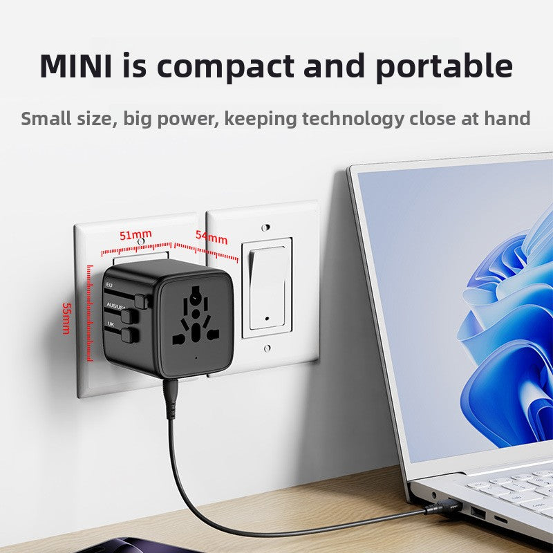 Multi-Country Travel Adapter with USB Charging Ports