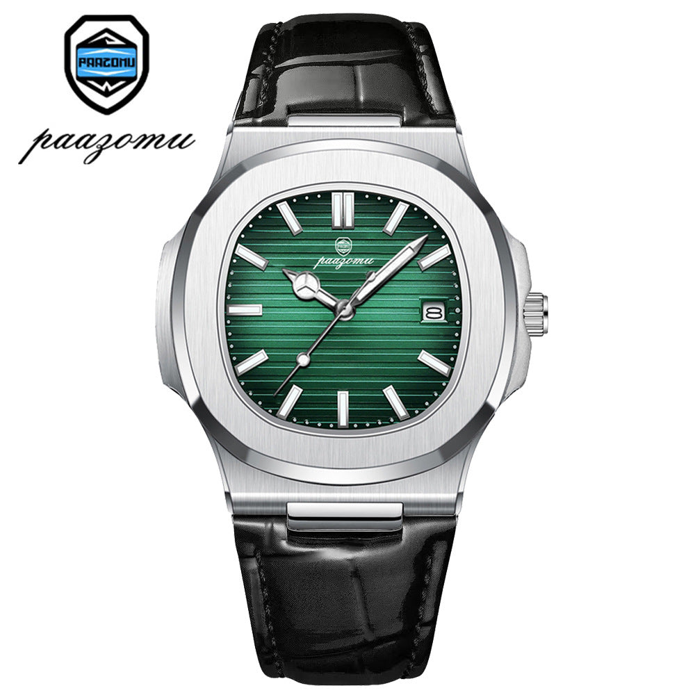 Men's quartz stainless steel watch