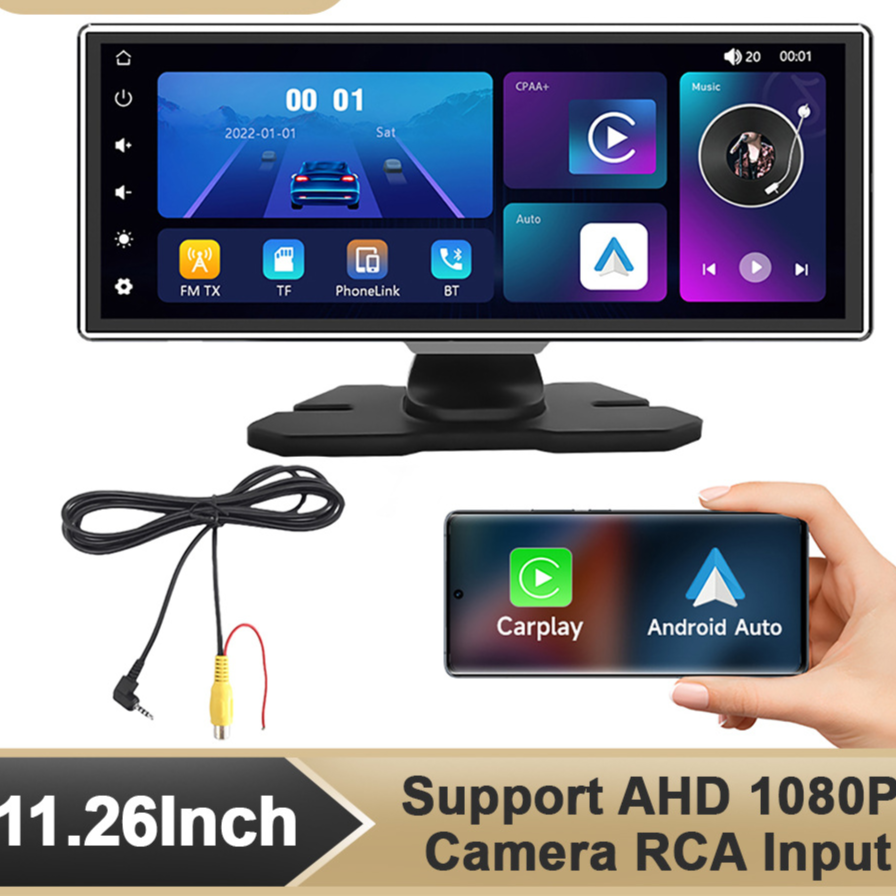 Portable Carplay Touch Screen Navigation Display