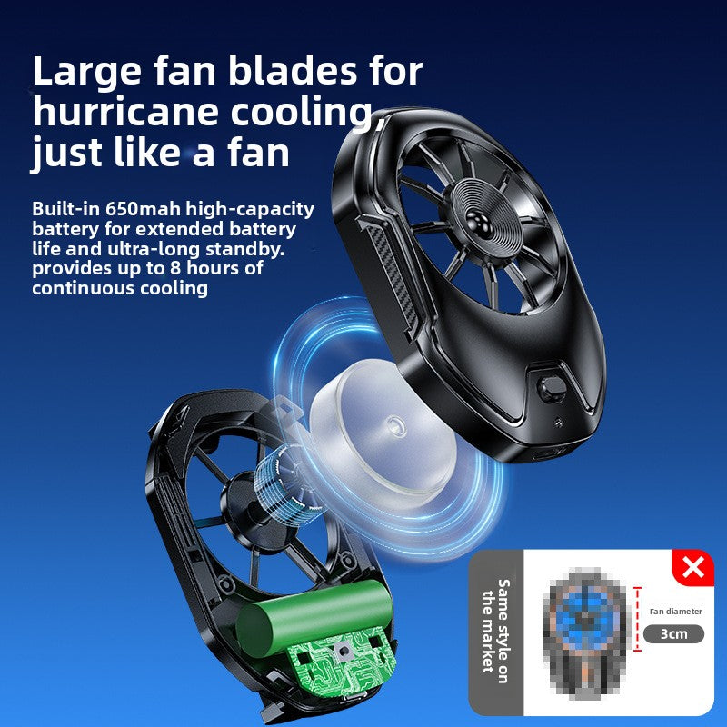 Portable Phone Fan Cooler with Dual Turbo