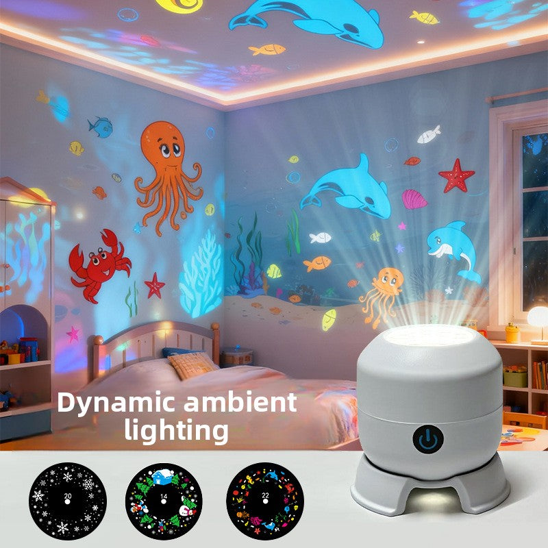Rotating LED Holiday Projector Light